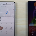 Samsung A21 utilizing the Find My Mobile functionality