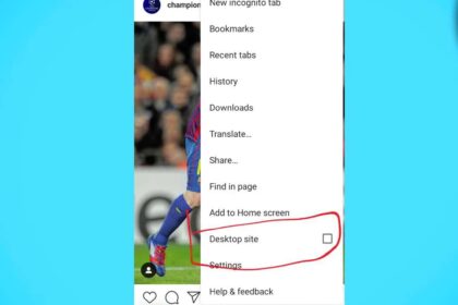 Process of copy instagram comment